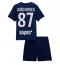 Maillot de football Réplique Paris Saint-Germain Joao Neves #87 Domicile Enfant 2025-26 Manche Courte (+ Pantalon court)