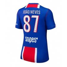 Maillot de football Réplique Paris Saint-Germain Joao Neves #87 Domicile Femme 2026-27 Manche Courte