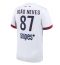 Maillot de football Réplique Paris Saint-Germain Joao Neves #87 Extérieur 2025-26 Manche Courte