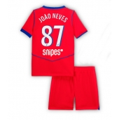 Maillot de football Réplique Paris Saint-Germain Joao Neves #87 Troisième Enfant 2025-26 Manche Courte (+ Pantalon court)