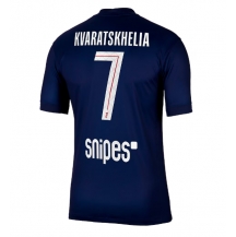 Maillot de football Réplique Paris Saint-Germain Khvicha Kvaratskhelia #7 Domicile 2025-26 Manche Courte