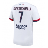 Maillot de football Réplique Paris Saint-Germain Khvicha Kvaratskhelia #7 Extérieur 2025-26 Manche Courte