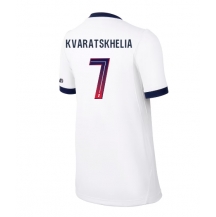 Maillot de football Réplique Paris Saint-Germain Khvicha Kvaratskhelia #7 Extérieur Femme 2026-27 Manche Courte