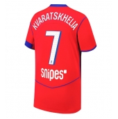 Maillot de football Réplique Paris Saint-Germain Khvicha Kvaratskhelia #7 Troisième 2025-26 Manche Courte