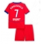 Maillot de football Réplique Paris Saint-Germain Khvicha Kvaratskhelia #7 Troisième Enfant 2025-26 Manche Courte (+ Pantalon court)