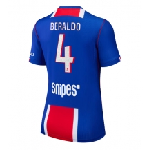 Maillot de football Réplique Paris Saint-Germain Lucas Beraldo #4 Domicile Femme 2026-27 Manche Courte