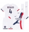 Maillot de football Réplique Paris Saint-Germain Lucas Beraldo #4 Extérieur Enfant 2025-26 Manche Courte (+ Pantalon court)
