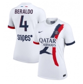 Maillot de football Réplique Paris Saint-Germain Lucas Beraldo #4 Extérieur Femme 2025-26 Manche Courte
