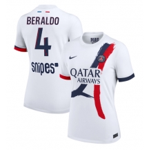 Maillot de football Réplique Paris Saint-Germain Lucas Beraldo #4 Extérieur Femme 2025-26 Manche Courte