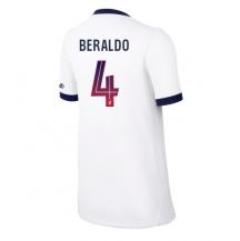 Maillot de football Réplique Paris Saint-Germain Lucas Beraldo #4 Extérieur Femme 2026-27 Manche Courte
