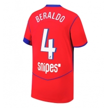 Maillot de football Réplique Paris Saint-Germain Lucas Beraldo #4 Troisième 2025-26 Manche Courte