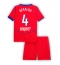 Maillot de football Réplique Paris Saint-Germain Lucas Beraldo #4 Troisième Enfant 2025-26 Manche Courte (+ Pantalon court)