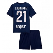 Maillot de football Réplique Paris Saint-Germain Lucas Hernandez #21 Domicile Enfant 2025-26 Manche Courte (+ Pantalon court)