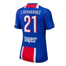Maillot de football Réplique Paris Saint-Germain Lucas Hernandez #21 Domicile Femme 2026-27 Manche Courte