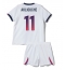 Maillot de football Réplique Paris Saint-Germain Maghnes Akliouche #11 Extérieur Enfant 2026-27 Manche Courte (+ Pantalon court)