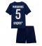 Maillot de football Réplique Paris Saint-Germain Marquinhos #5 Domicile Enfant 2025-26 Manche Courte (+ Pantalon court)