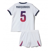 Maillot de football Réplique Paris Saint-Germain Marquinhos #5 Extérieur Enfant 2026-27 Manche Courte (+ Pantalon court)