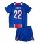 Maillot de football Réplique Paris Saint-Germain Mika Godts #22 Domicile Enfant 2026-27 Manche Courte (+ Pantalon court)