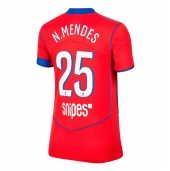 Maillot de football Réplique Paris Saint-Germain Nuno Mendes #25 Troisième Femme 2025-26 Manche Courte