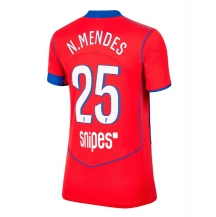 Maillot de football Réplique Paris Saint-Germain Nuno Mendes #25 Troisième Femme 2025-26 Manche Courte