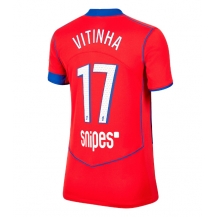 Maillot de football Réplique Paris Saint-Germain Vitinha #17 Troisième Femme 2025-26 Manche Courte