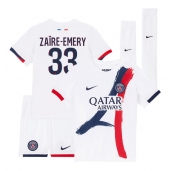 Maillot de football Réplique Paris Saint-Germain Warren Zaire-Emery #33 Extérieur Enfant 2025-26 Manche Courte (+ Pantalon court)