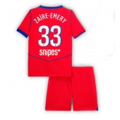 Maillot de football Réplique Paris Saint-Germain Warren Zaire-Emery #33 Troisième Enfant 2025-26 Manche Courte (+ Pantalon court)