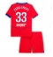 Maillot de football Réplique Paris Saint-Germain Warren Zaire-Emery #33 Troisième Enfant 2025-26 Manche Courte (+ Pantalon court)
