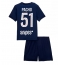 Maillot de football Réplique Paris Saint-Germain Willian Pacho #51 Domicile Enfant 2025-26 Manche Courte (+ Pantalon court)