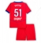 Maillot de football Réplique Paris Saint-Germain Willian Pacho #51 Troisième Enfant 2025-26 Manche Courte (+ Pantalon court)
