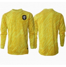 Maillot de football Réplique Pays-Bas Gardien de but Extérieur Europe 2024 Manche Longue