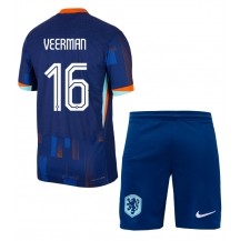 Maillot de football Réplique Pays-Bas Joey Veerman #16 Extérieur Enfant Europe 2024 Manche Courte (+ Pantalon court)