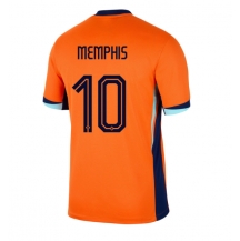 Maillot de football Réplique Pays-Bas Memphis Depay #10 Domicile Europe 2024 Manche Courte