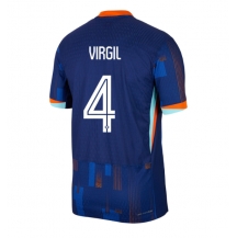 Maillot de football Réplique Pays-Bas Virgil van Dijk #4 Extérieur Europe 2024 Manche Courte