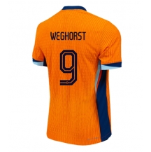 Maillot de football Réplique Pays-Bas Wout Weghorst #9 Domicile Europe 2024 Manche Courte