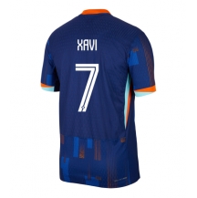 Maillot de football Réplique Pays-Bas Xavi Simons #7 Extérieur Europe 2024 Manche Courte