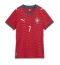 Maillot de football Réplique Portugal Cristiano Ronaldo #7 Domicile Femme Mondial 2026 Manche Courte