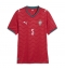 Maillot de football Réplique Portugal Diogo Dalot #5 Domicile Femme Mondial 2026 Manche Courte