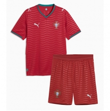 Maillot de football Réplique Portugal Domicile Enfant Mondial 2026 Manche Courte (+ Pantalon court)