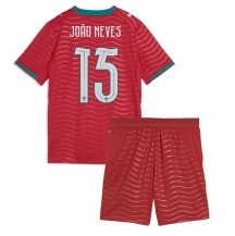 Maillot de football Réplique Portugal Joao Neves #15 Domicile Enfant Mondial 2026 Manche Courte (+ Pantalon court)