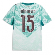 Maillot de football Réplique Portugal Joao Neves #15 Extérieur Mondial 2026 Manche Courte