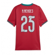 Maillot de football Réplique Portugal Nuno Mendes #25 Domicile Femme Mondial 2026 Manche Courte