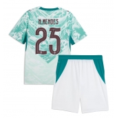 Maillot de football Réplique Portugal Nuno Mendes #25 Extérieur Enfant Mondial 2026 Manche Courte (+ Pantalon court)