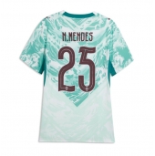 Maillot de football Réplique Portugal Nuno Mendes #25 Extérieur Femme Mondial 2026 Manche Courte