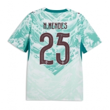 Maillot de football Réplique Portugal Nuno Mendes #25 Extérieur Mondial 2026 Manche Courte