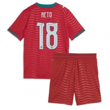 Maillot de football Réplique Portugal Pedro Neto #18 Domicile Enfant Mondial 2026 Manche Courte (+ Pantalon court)