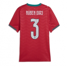 Maillot de football Réplique Portugal Ruben Dias #3 Domicile Femme Mondial 2026 Manche Courte