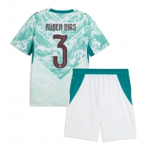 Maillot de football Réplique Portugal Ruben Dias #3 Extérieur Enfant Mondial 2026 Manche Courte (+ Pantalon court)
