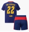 Maillot de football Réplique RB Leipzig David Raum #22 Extérieur Enfant 2025-26 Manche Courte (+ Pantalon court)