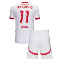 Maillot de football Réplique RB Leipzig Lois Openda #11 Domicile Enfant 2024-25 Manche Courte (+ Pantalon court)